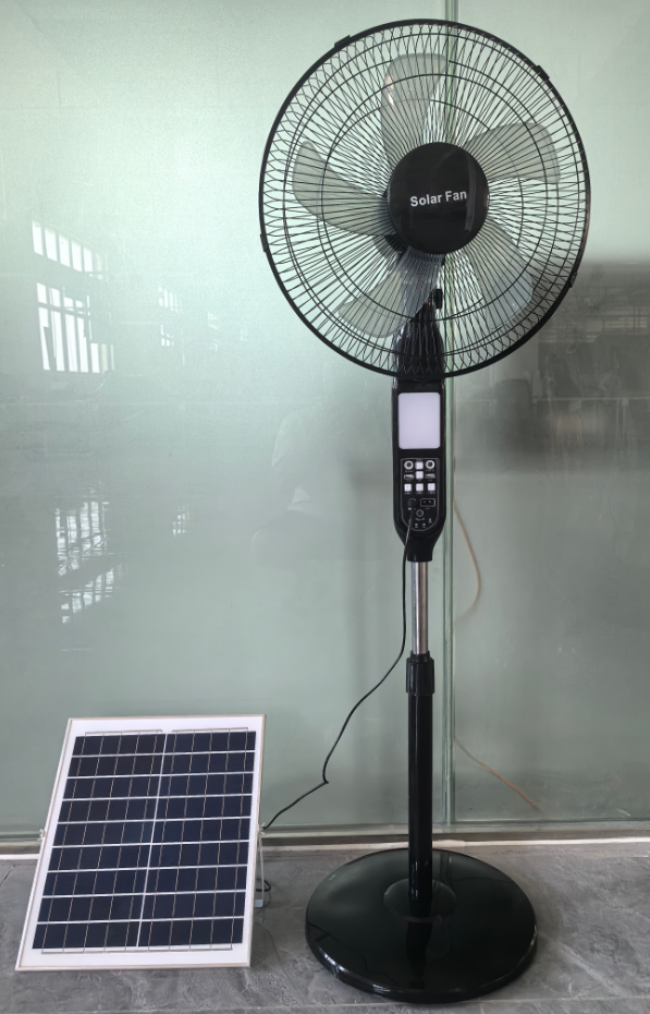 16 Inch Solar Pedestal Fan with DC Output